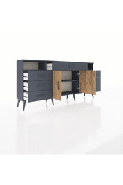 Arges Konsol 4 Raflı 7 Çekmeceli 2 Kapaklı 176x30x83 - S148M036V11A