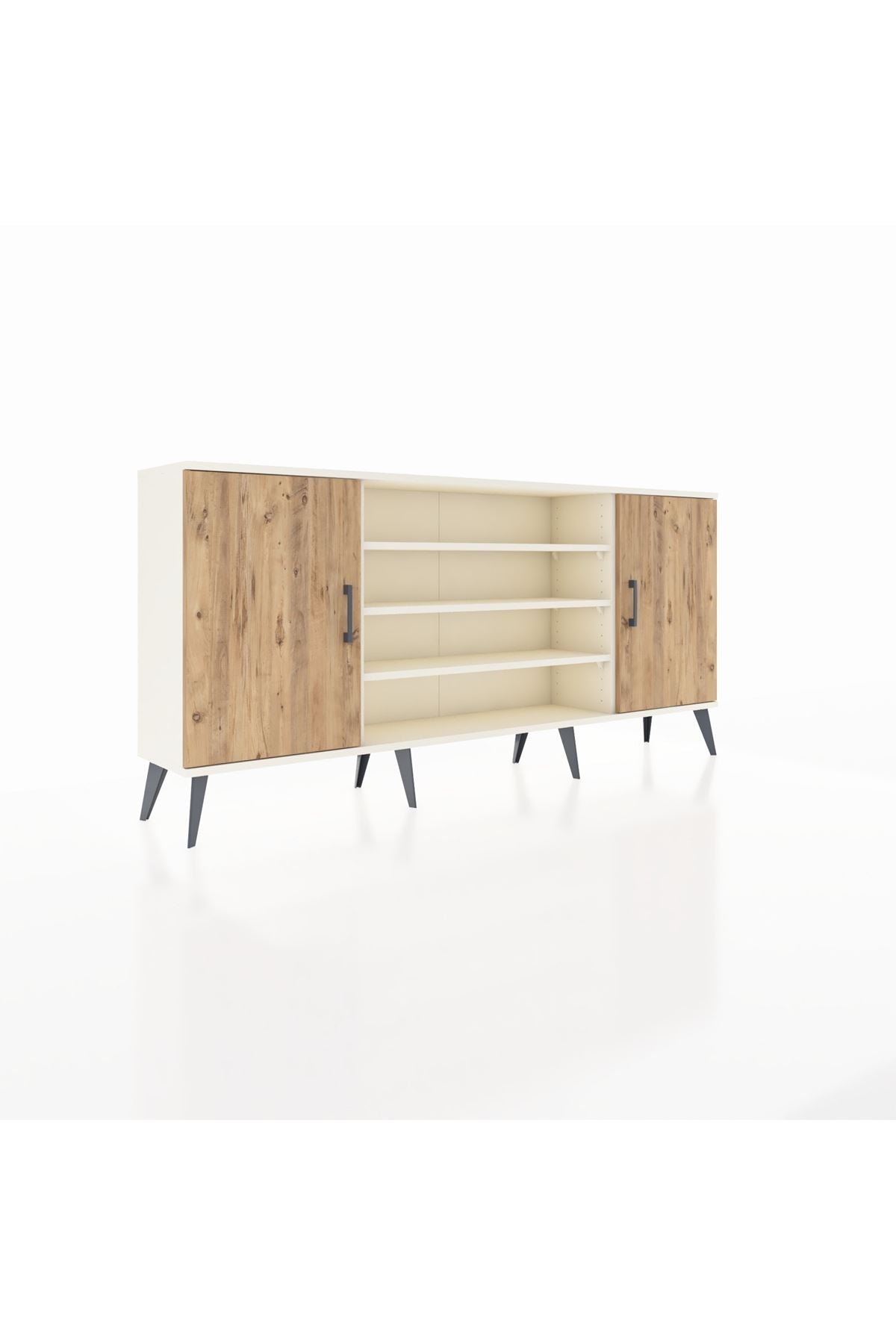 Arges Konsol 5 Raflı 2 Kapaklı 176x30x83 - S148M037V01A