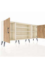 Arges Konsol 5 Raflı 2 Kapaklı 176x30x83 - S148M037V01A