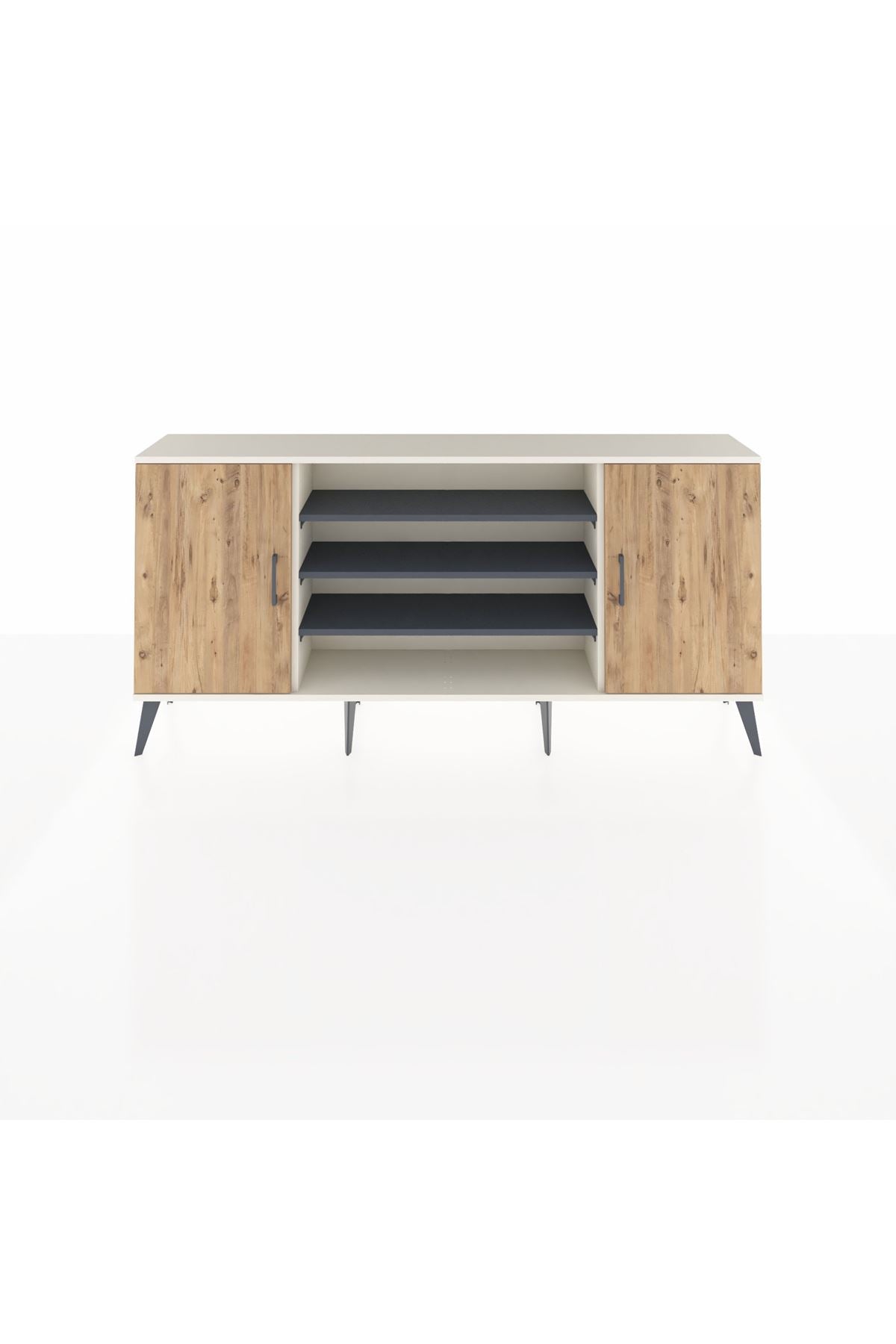 Arges Konsol 5 Raflı 2 Kapaklı 176x30x83 - S148M037V02A