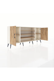 Arges Konsol 5 Raflı 2 Kapaklı 176x30x83 - S148M037V03A