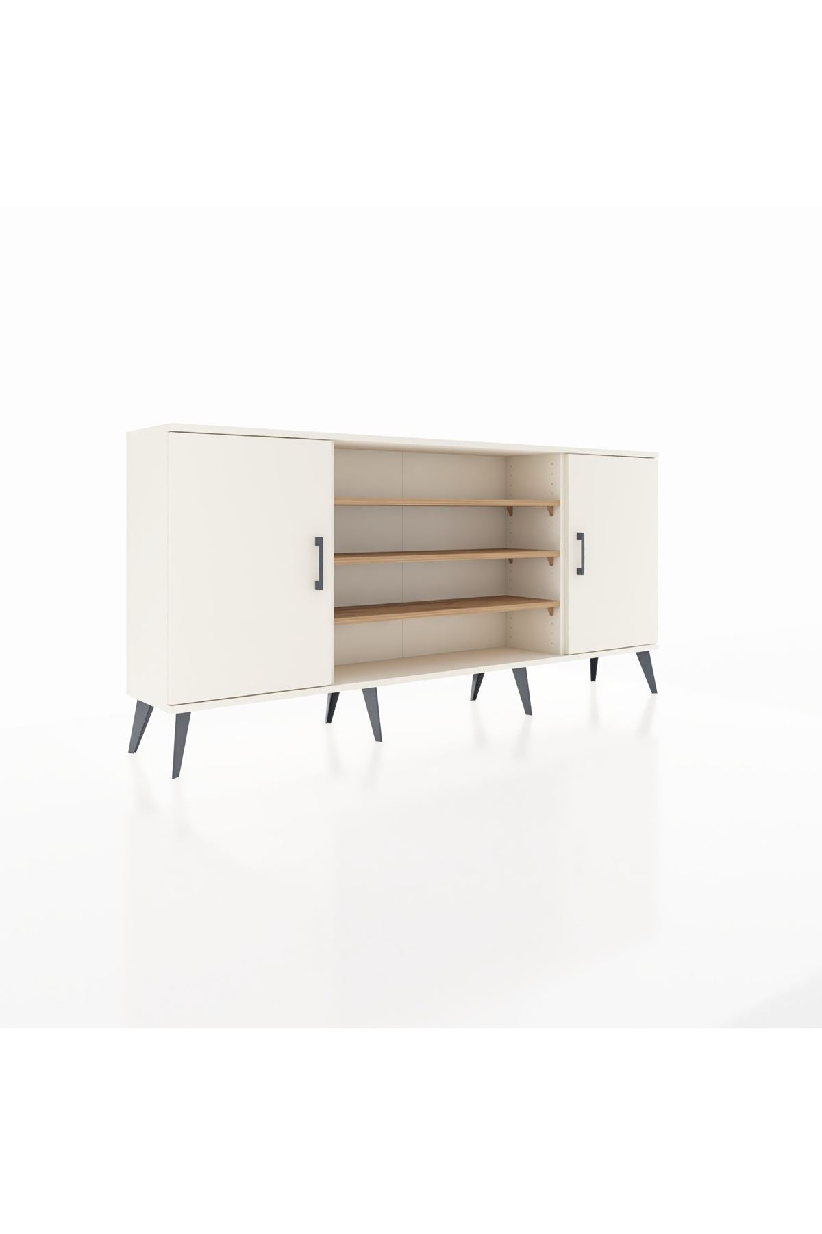 Arges Konsol 5 Raflı 2 Kapaklı 176x30x83 - S148M037V06A