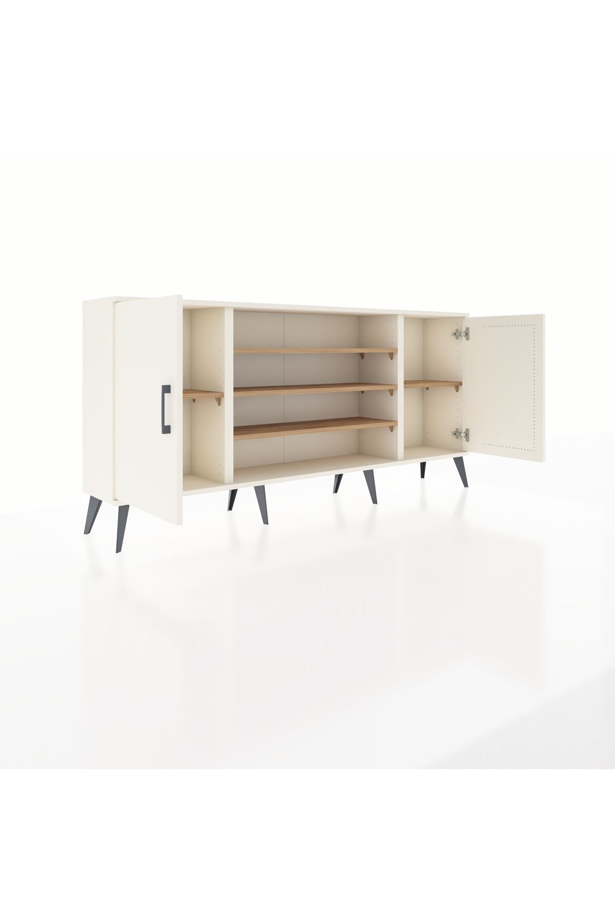 Arges Konsol 5 Raflı 2 Kapaklı 176x30x83 - S148M037V06A
