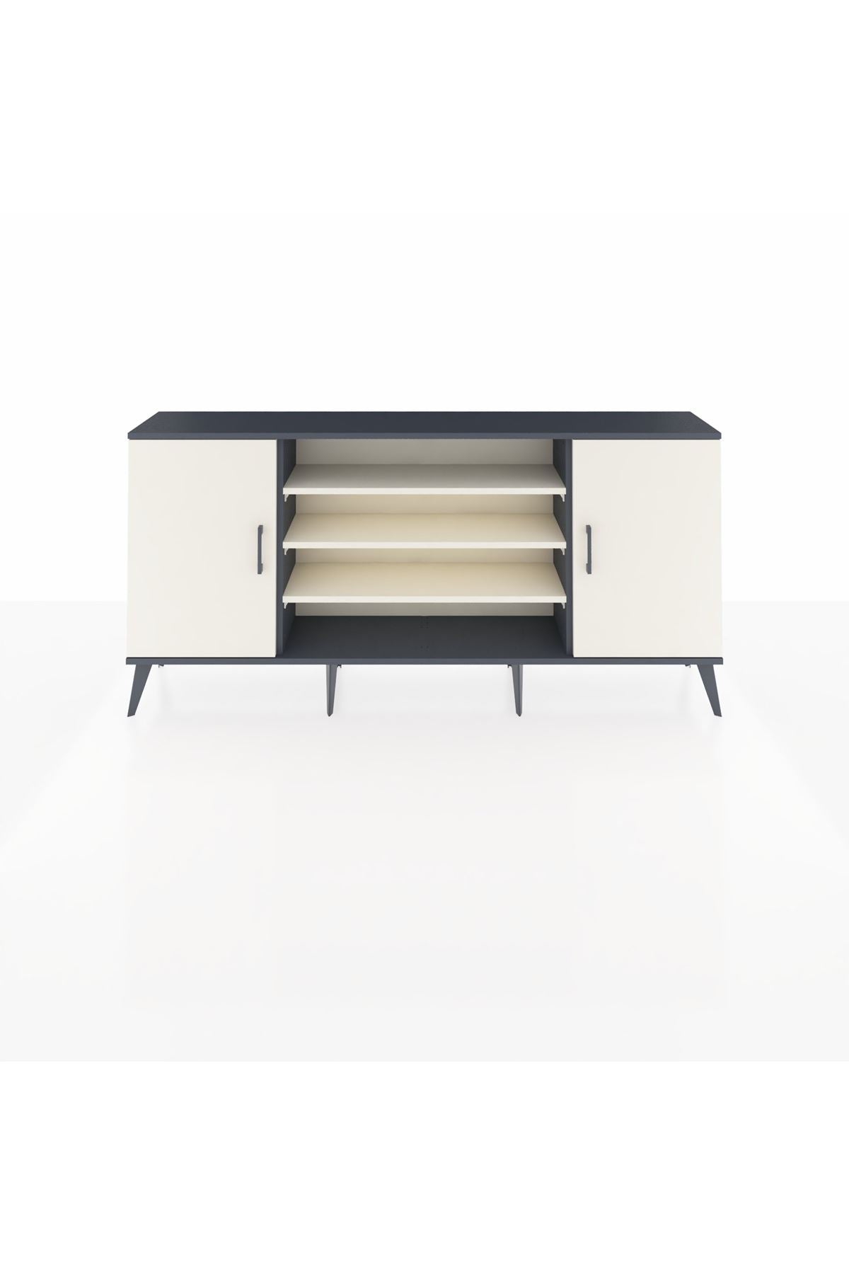 Arges Konsol 5 Raflı 2 Kapaklı 176x30x83 - S148M037V13A