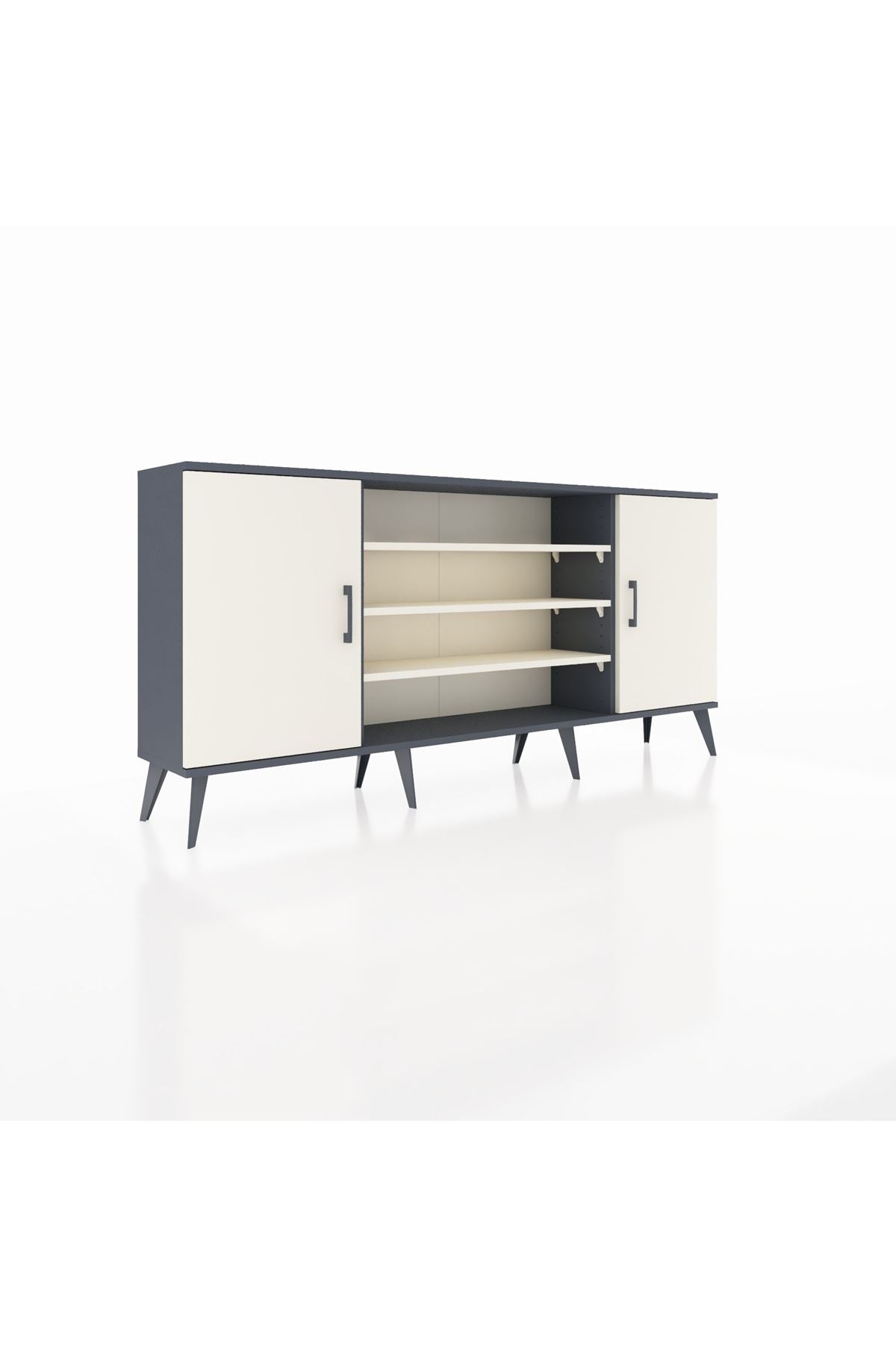 Arges Konsol 5 Raflı 2 Kapaklı 176x30x83 - S148M037V13A