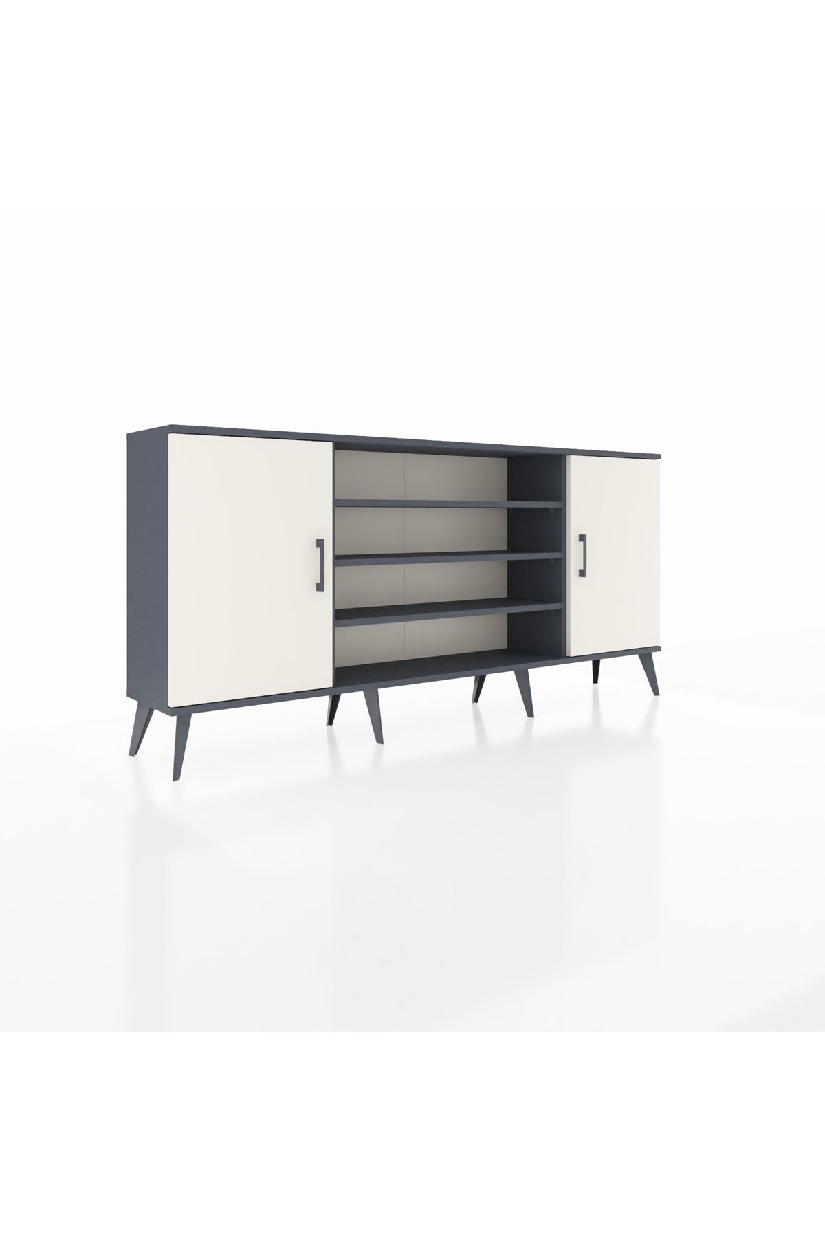 Arges Konsol 5 Raflı 2 Kapaklı 176x30x83 - S148M037V14A