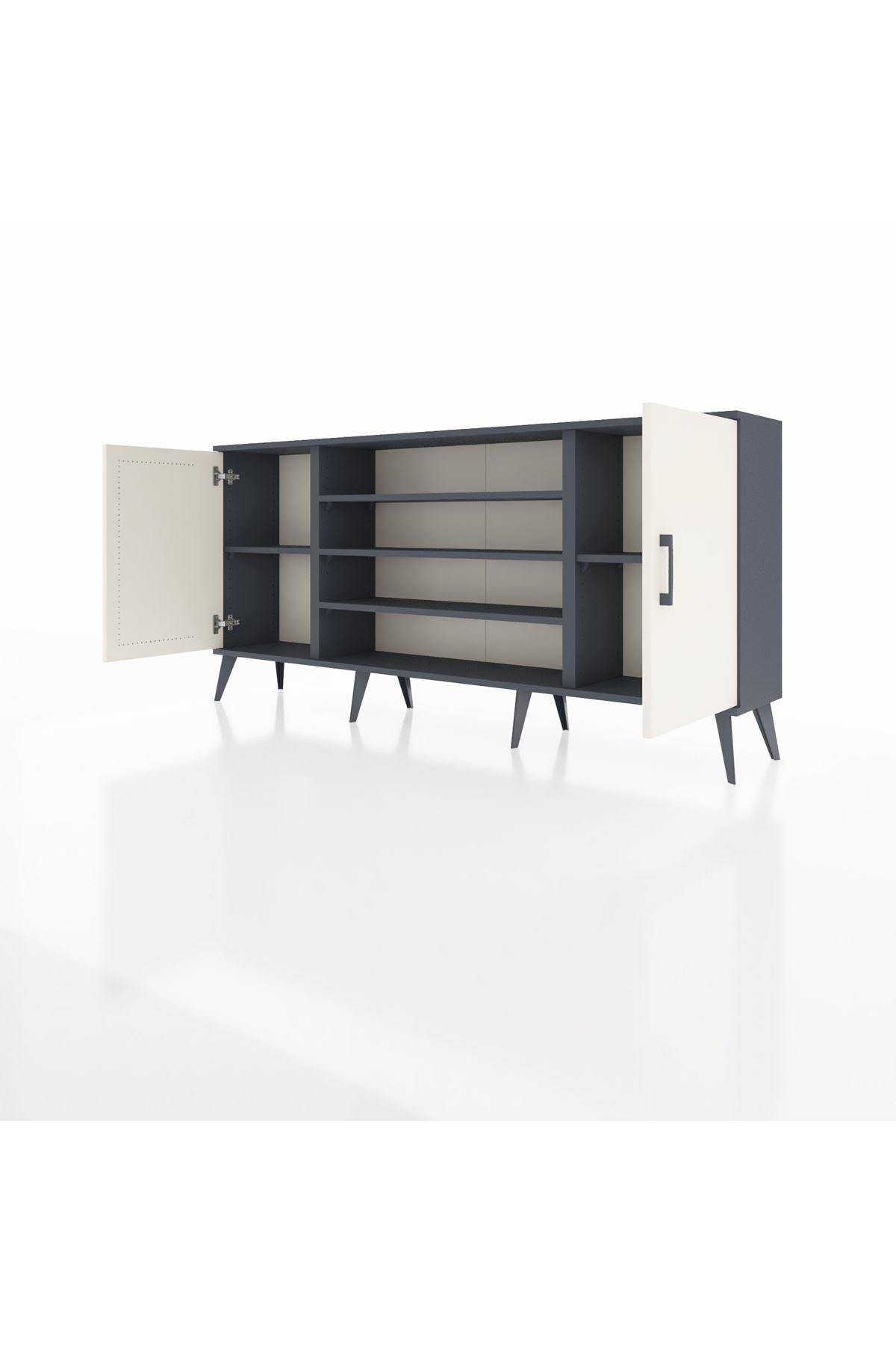 Arges Konsol 5 Raflı 2 Kapaklı 176x30x83 - S148M037V14A
