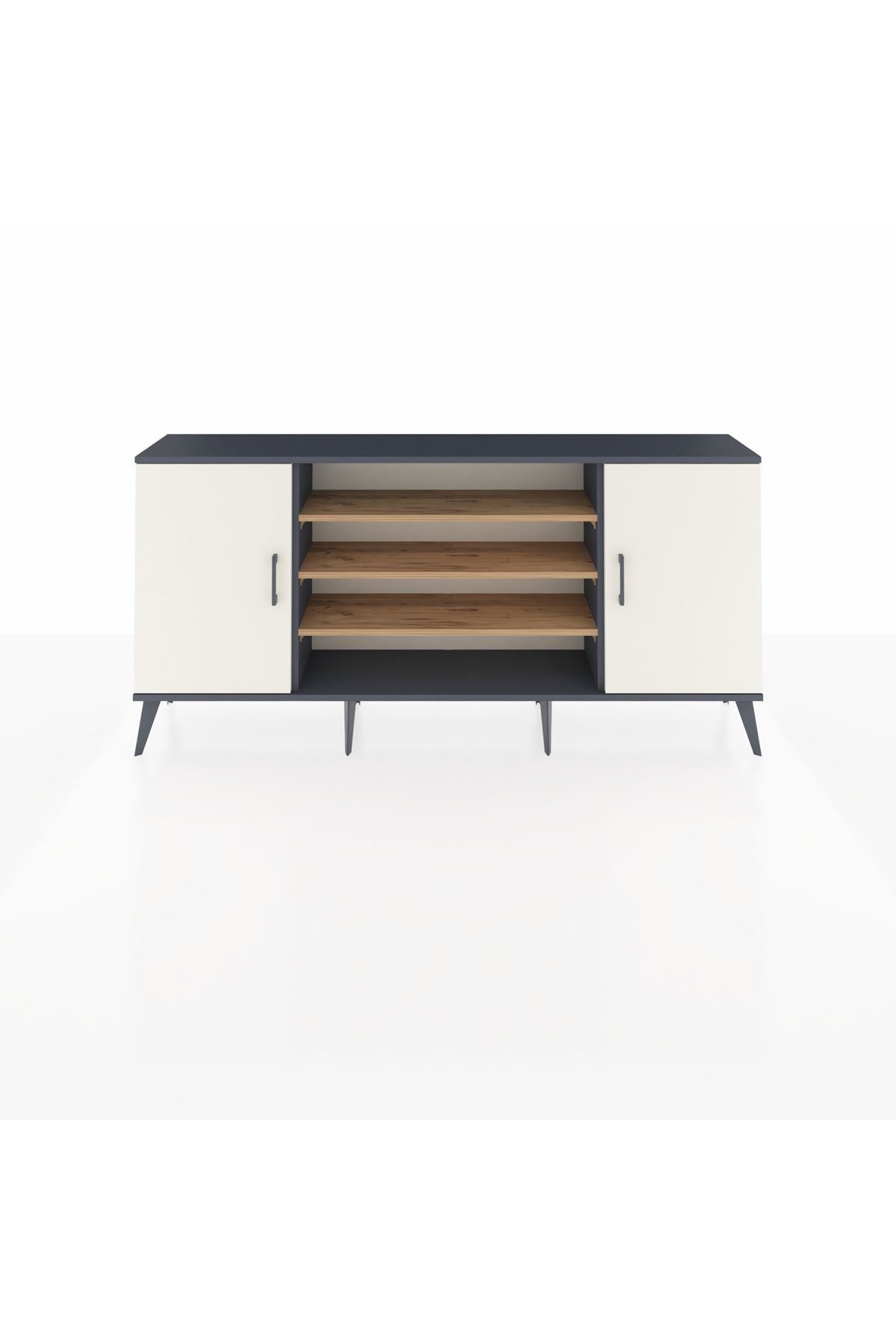 Arges Konsol 5 Raflı 2 Kapaklı 176x30x83 - S148M037V15A