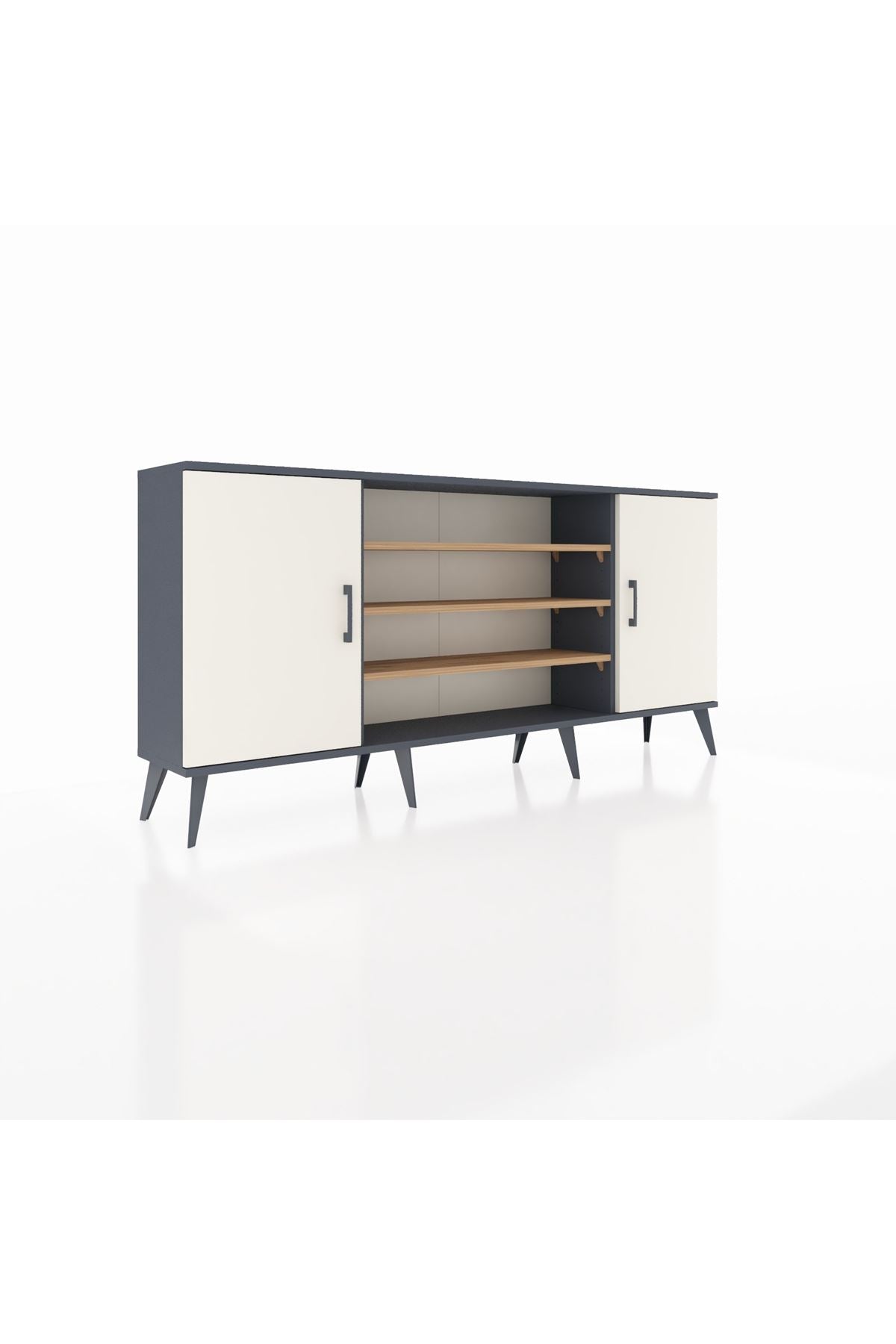 Arges Konsol 5 Raflı 2 Kapaklı 176x30x83 - S148M037V15A