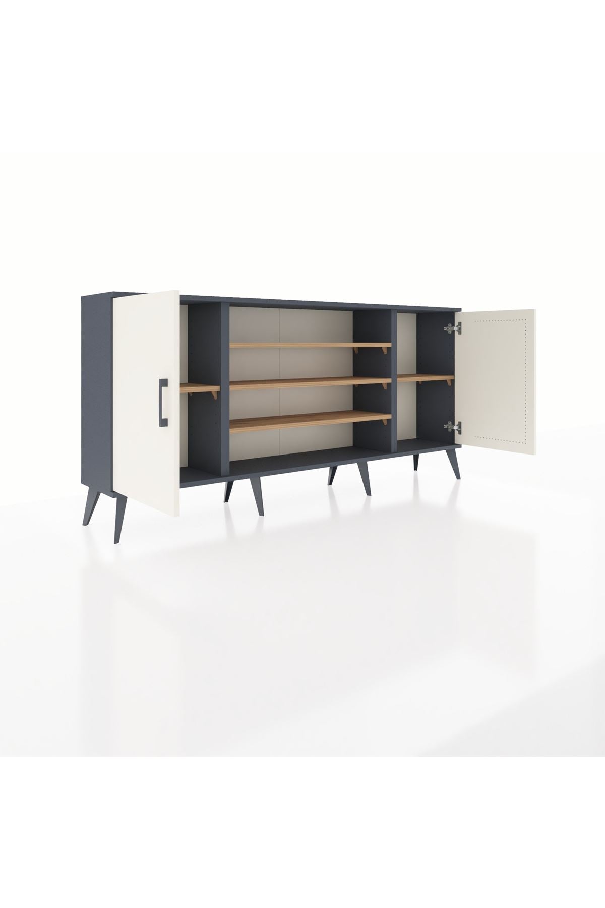 Arges Konsol 5 Raflı 2 Kapaklı 176x30x83 - S148M037V15A
