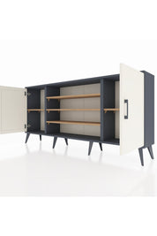 Arges Konsol 5 Raflı 2 Kapaklı 176x30x83 - S148M037V15A