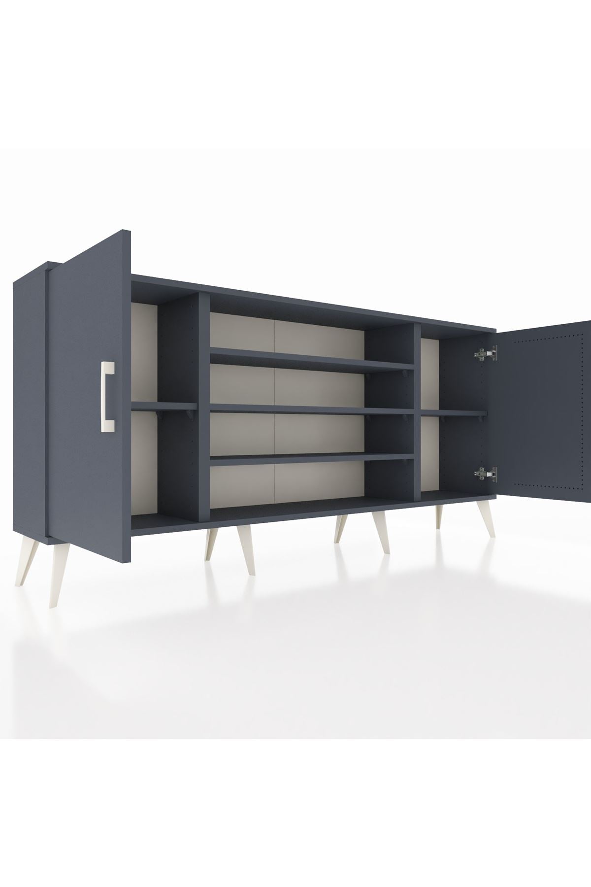 Arges Konsol 5 Raflı 2 Kapaklı 176x30x83 - S148M037V17A