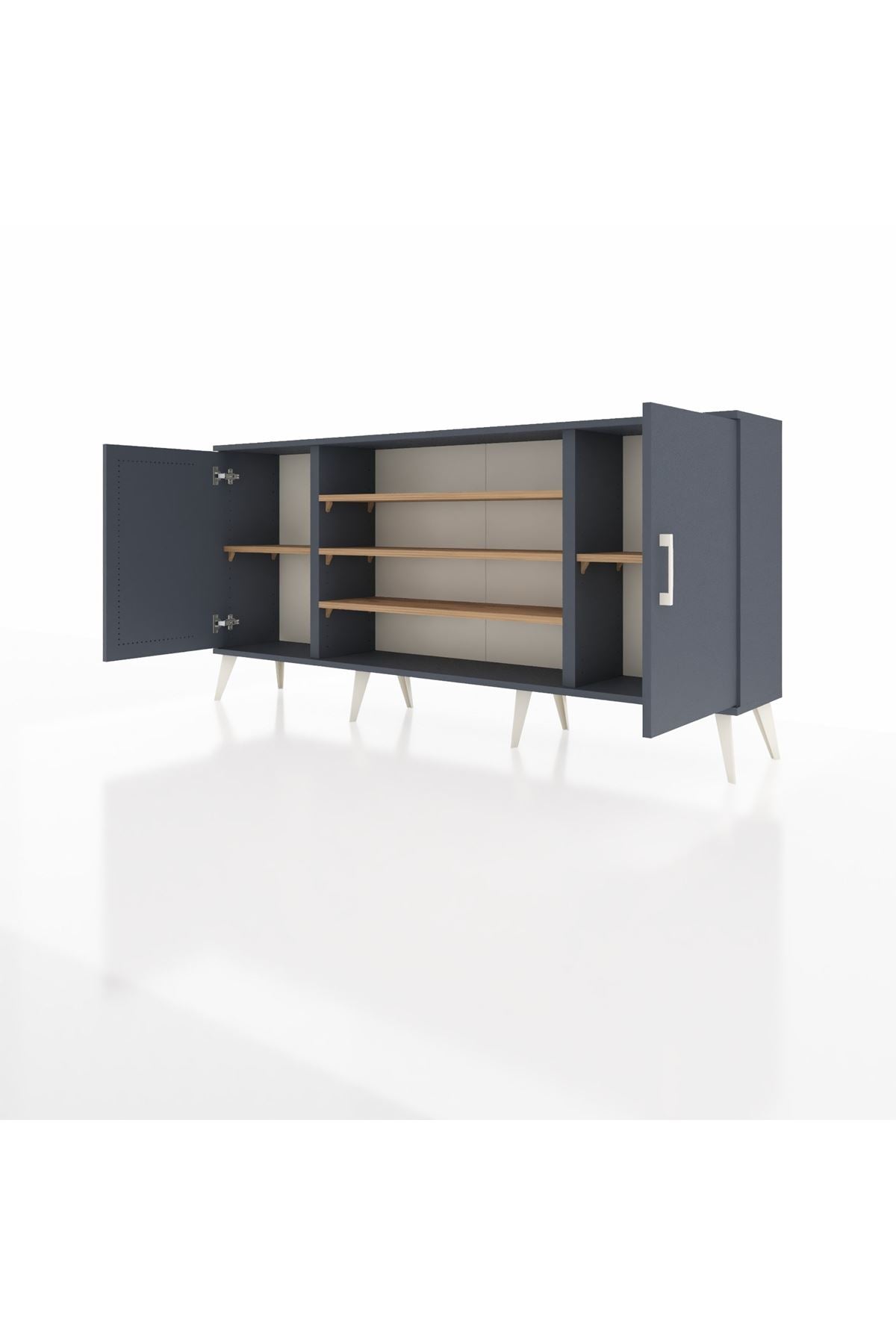 Arges Konsol 5 Raflı 2 Kapaklı 176x30x83 - S148M037V18A