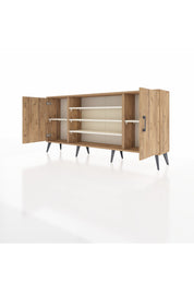 Arges Konsol 5 Raflı 2 Kapaklı 176x30x83 - S148M037V19A