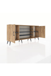 Arges Konsol 5 Raflı 2 Kapaklı 176x30x83 - S148M037V20A