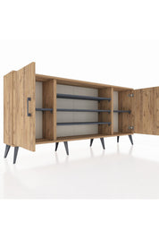 Arges Konsol 5 Raflı 2 Kapaklı 176x30x83 - S148M037V20A