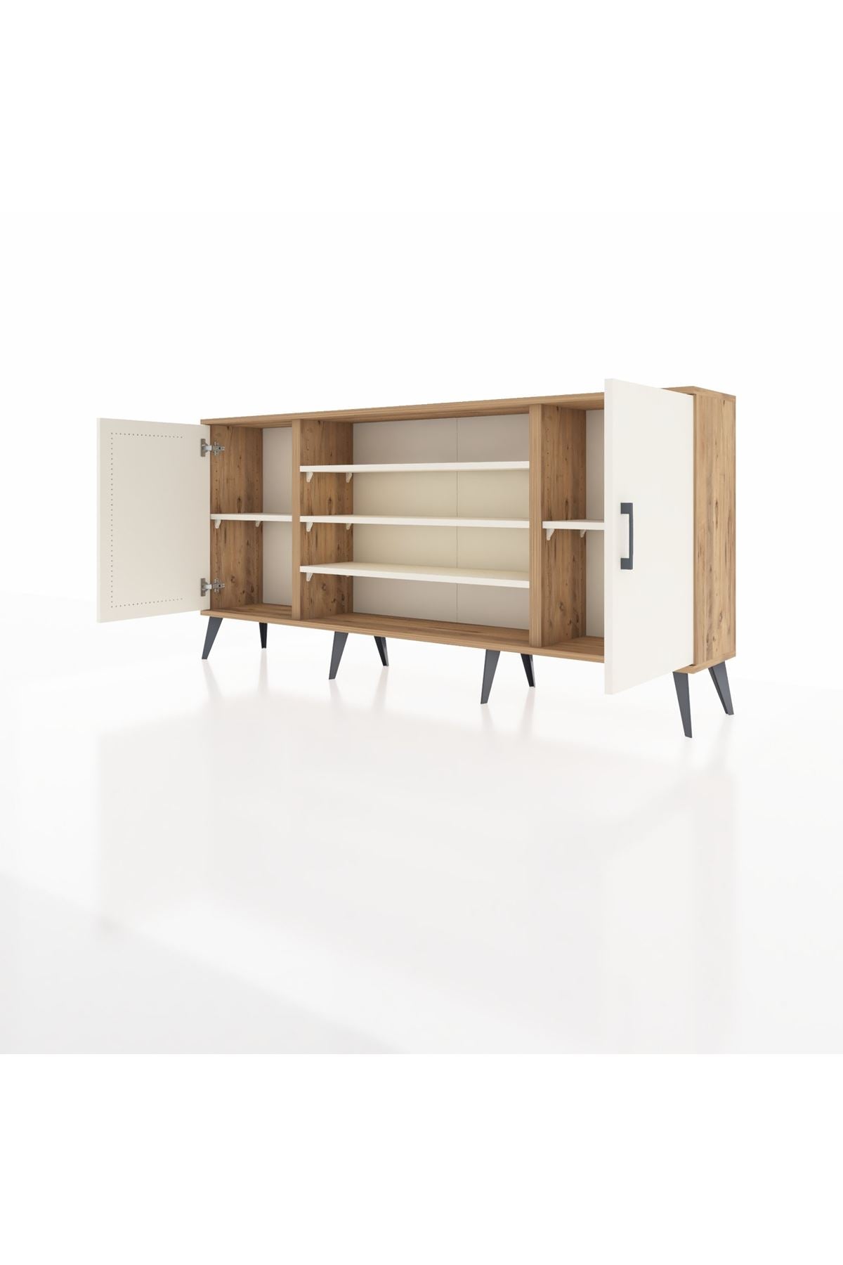 Arges Konsol 5 Raflı 2 Kapaklı 176x30x83 - S148M037V22A