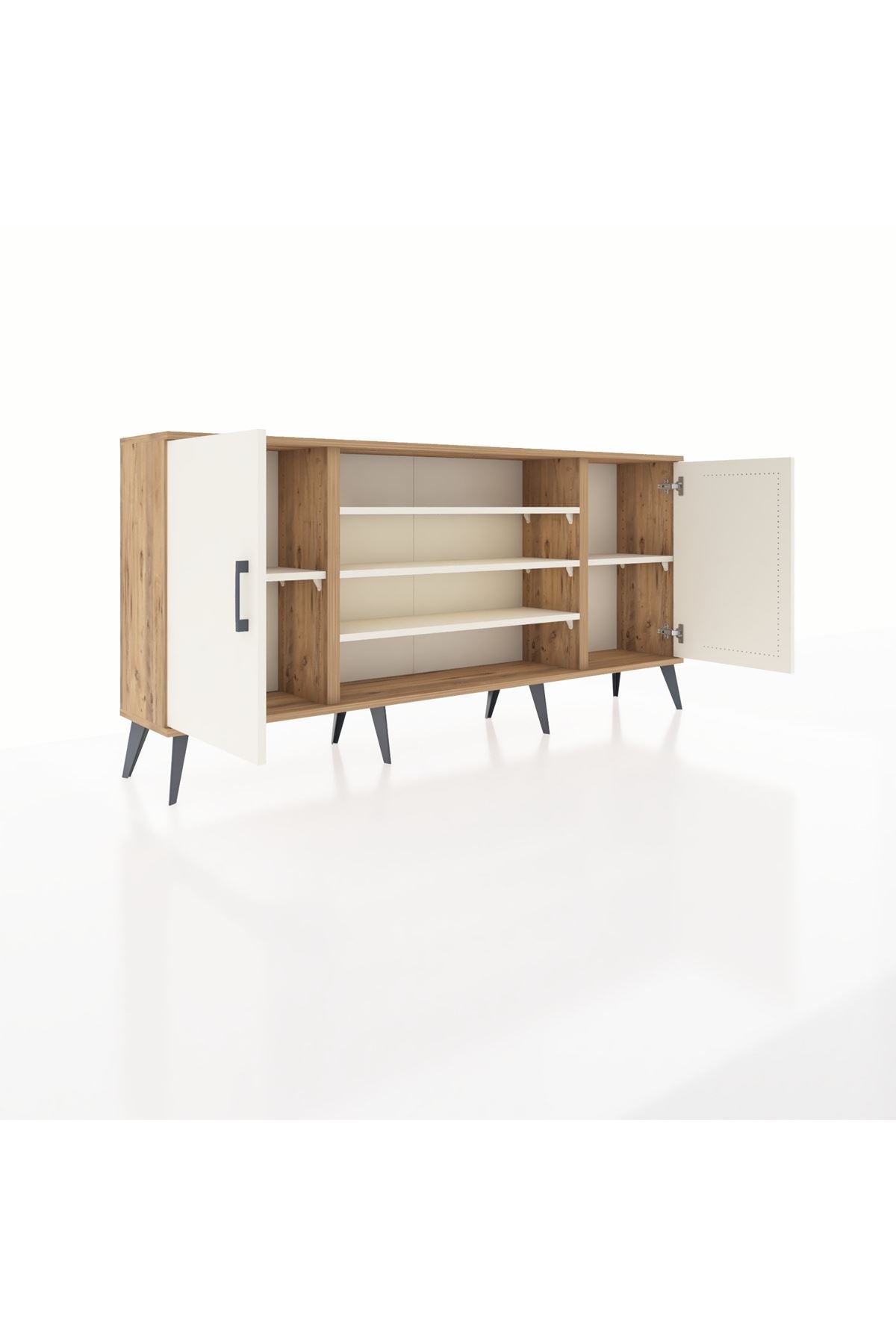 Arges Konsol 5 Raflı 2 Kapaklı 176x30x83 - S148M037V22A