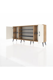 Arges Konsol 5 Raflı 2 Kapaklı 176x30x83 - S148M037V23A