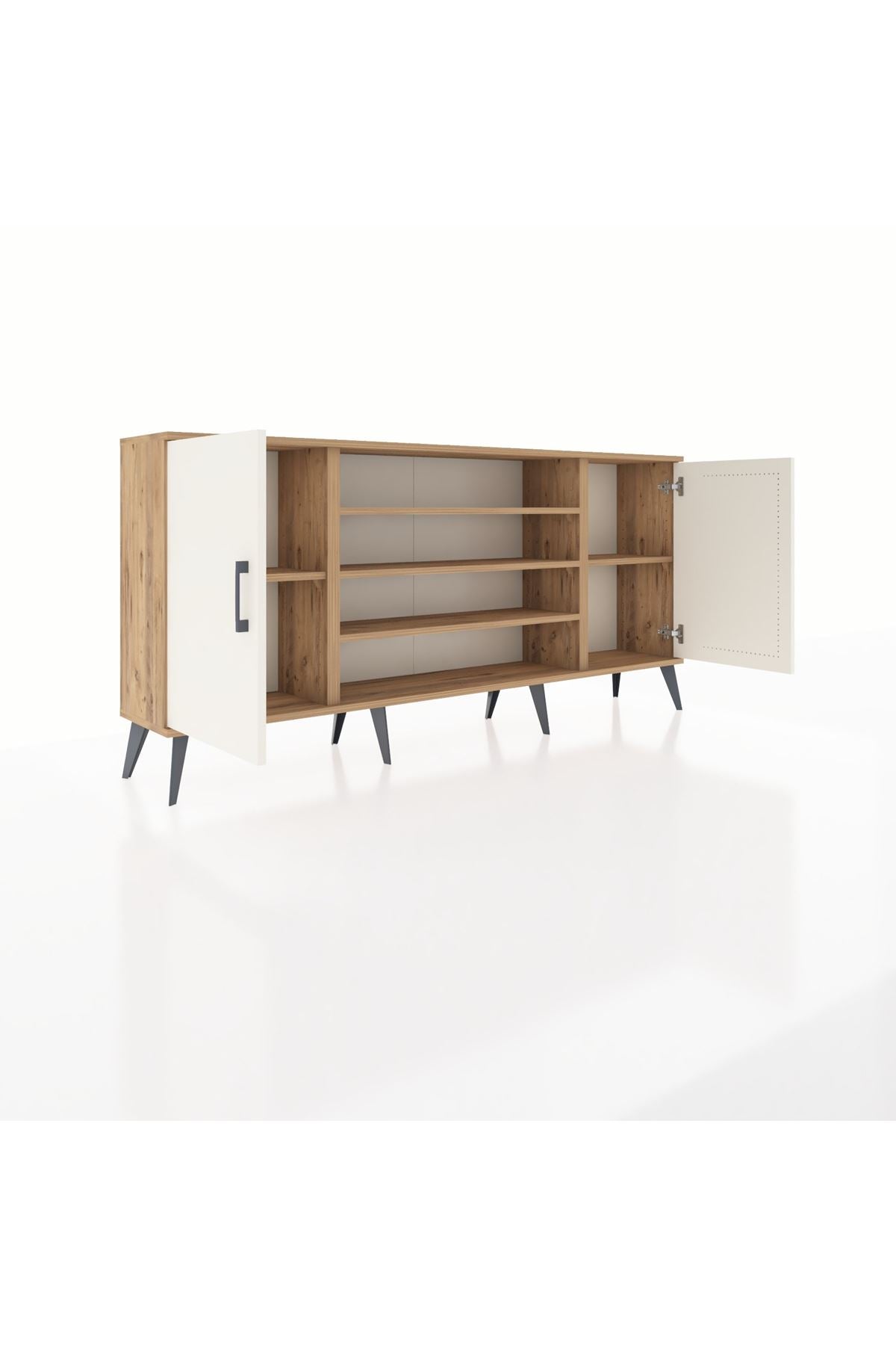 Arges Konsol 5 Raflı 2 Kapaklı 176x30x83 - S148M037V24A