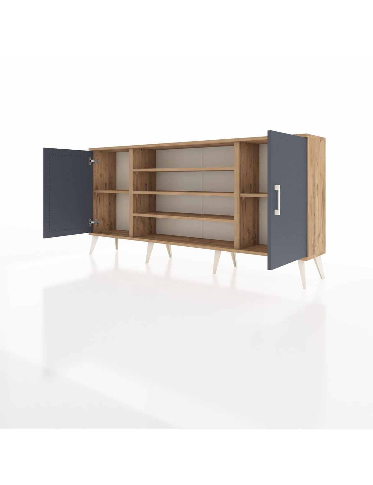 Arges Konsol 5 Raflı 2 Kapaklı 176x30x83 - S148M037V27A