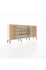 Arges Konsol 3 Raflı 8 Çekmeceli 176x30x83 - S148M038V03A