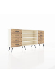Arges Konsol 3 Raflı 8 Çekmeceli 176x30x83 - S148M038V06A