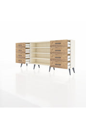 Arges Konsol 3 Raflı 8 Çekmeceli 176x30x83 - S148M038V06A