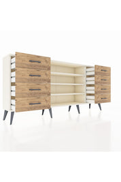 Arges Konsol 3 Raflı 8 Çekmeceli 176x30x83 - S148M038V06A