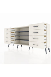 Arges Konsol 3 Raflı 8 Çekmeceli 176x30x83 - S148M038V07A