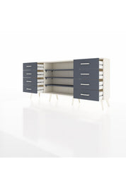 Arges Konsol 3 Raflı 8 Çekmeceli 176x30x83 - S148M038V08A