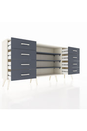 Arges Konsol 3 Raflı 8 Çekmeceli 176x30x83 - S148M038V08A
