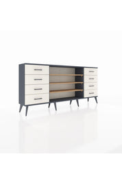 Arges Konsol 3 Raflı 8 Çekmeceli 176x30x83 - S148M038V10A