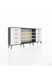 Arges Konsol 3 Raflı 8 Çekmeceli 176x30x83 - S148M038V13A