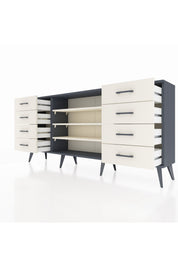 Arges Konsol 3 Raflı 8 Çekmeceli 176x30x83 - S148M038V13A