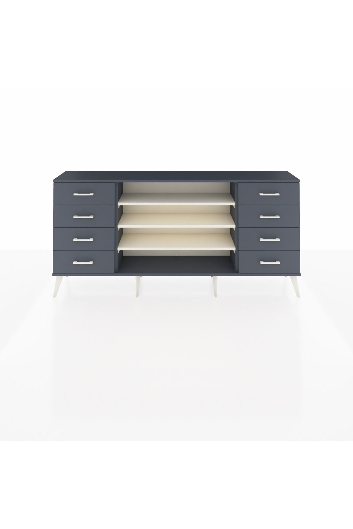 Arges Konsol 3 Raflı 8 Çekmeceli 176x30x83 - S148M038V14A