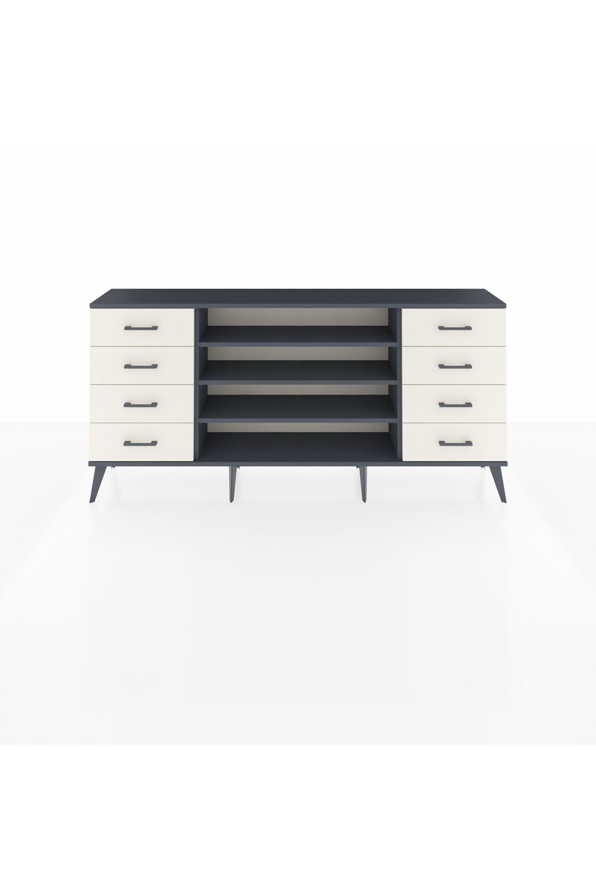 Arges Konsol 3 Raflı 8 Çekmeceli 176x30x83 - S148M038V16A