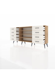 Arges Konsol 3 Raflı 8 Çekmeceli 176x30x83 - S148M038V19A