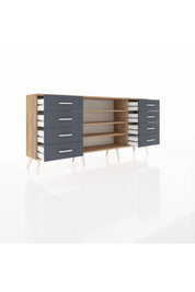 Arges Konsol 3 Raflı 8 Çekmeceli 176x30x83 - S148M038V20A