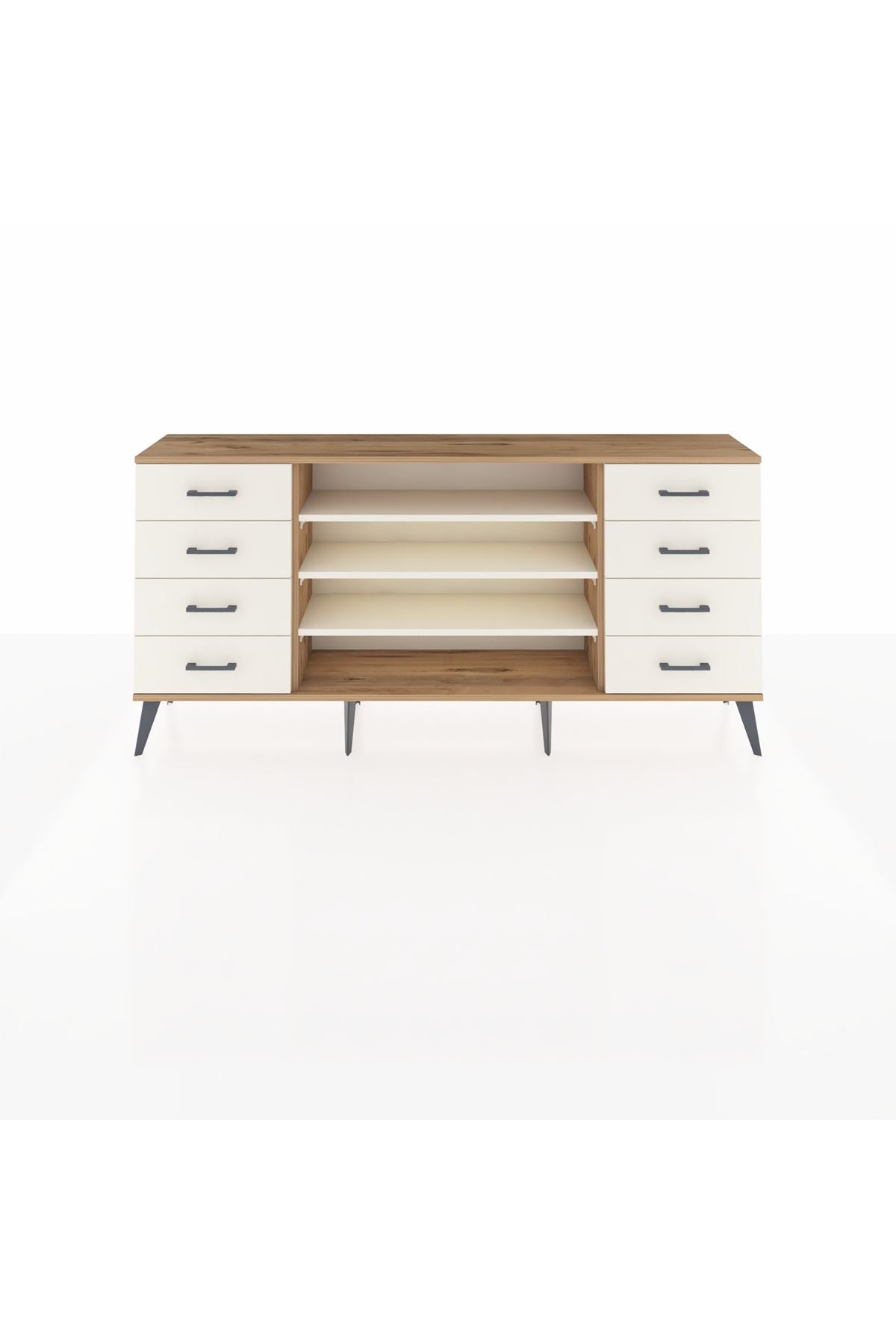 Arges Konsol 3 Raflı 8 Çekmeceli 176x30x83 - S148M038V22A