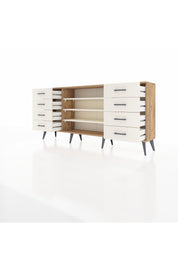 Arges Konsol 3 Raflı 8 Çekmeceli 176x30x83 - S148M038V22A