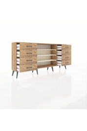 Arges Konsol 3 Raflı 8 Çekmeceli 176x30x83 - S148M038V24A