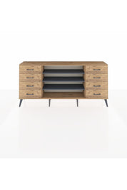 Arges Konsol 3 Raflı 8 Çekmeceli 176x30x83 - S148M038V27A