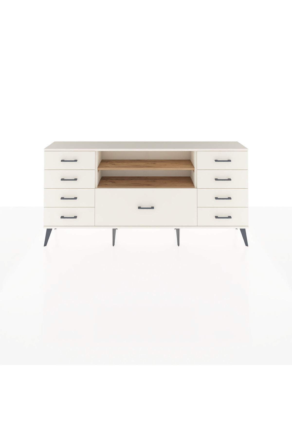 Arges Konsol 2 Raflı 9 Çekmeceli 176x30x83 - S148M039V01A