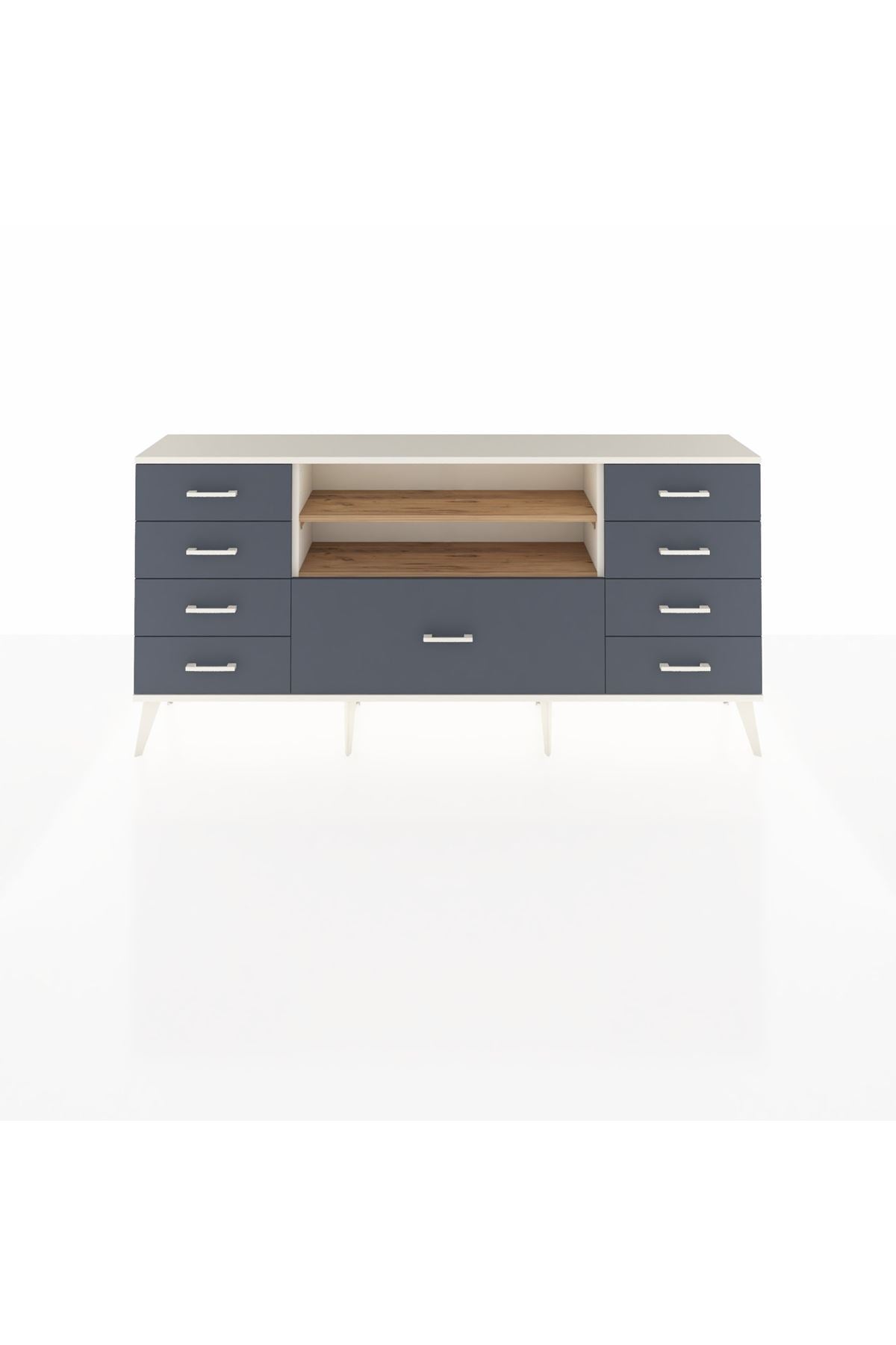 Arges Konsol 2 Raflı 9 Çekmeceli 176x30x83 - S148M039V02A