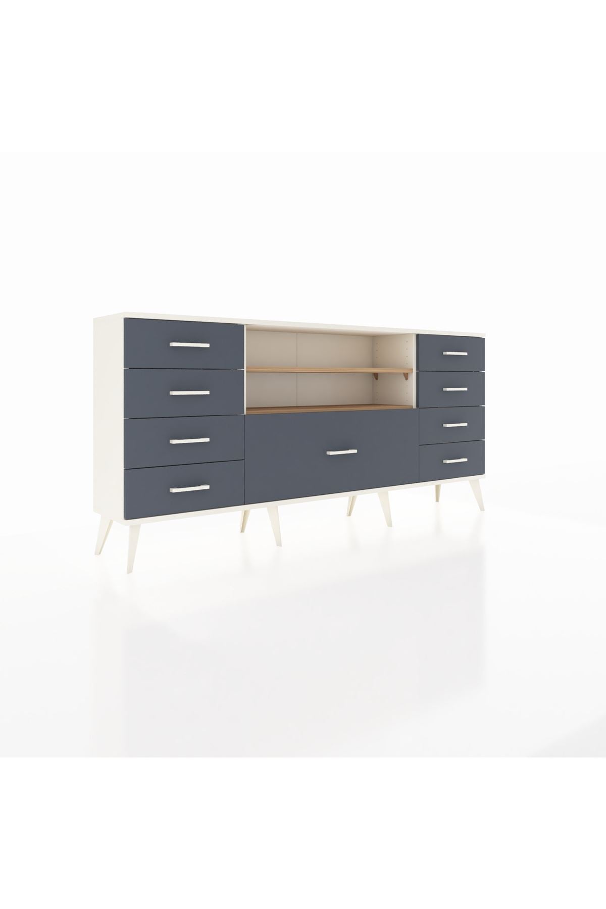 Arges Konsol 2 Raflı 9 Çekmeceli 176x30x83 - S148M039V02A