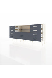 Arges Konsol 2 Raflı 9 Çekmeceli 176x30x83 - S148M039V02A