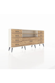 Arges Konsol 2 Raflı 9 Çekmeceli 176x30x83 - S148M039V03A