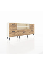 Arges Konsol 2 Raflı 9 Çekmeceli 176x30x83 - S148M039V06A