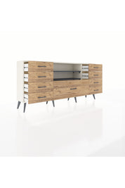 Arges Konsol 2 Raflı 9 Çekmeceli 176x30x83 - S148M039V09A